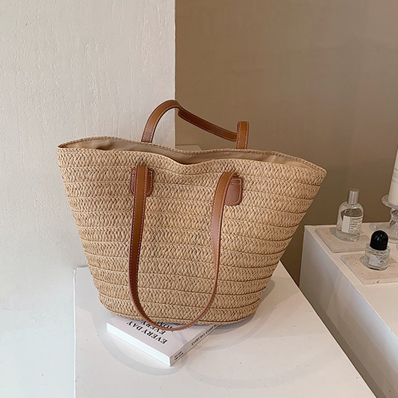 Luxury Beach Bags Ysl - Kadın Büyük Kapasiteli Omuz Çantası Yaz