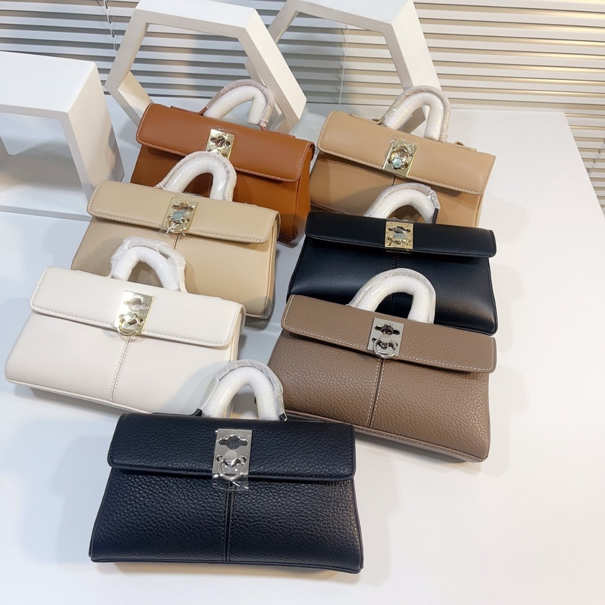 Half Moon Bag Suede - Yaratıcı Niş Hakiki Deri Küçük Kare