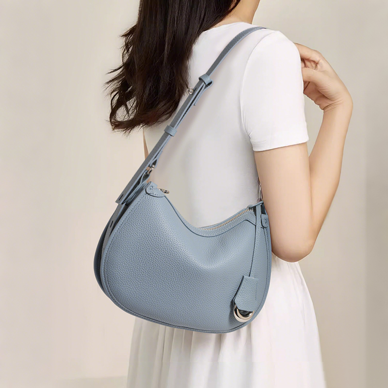 Half Moon Bag Suede - Kadınlar için Yeni Lüks Deri Hilal