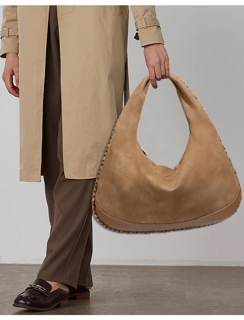 Moda Büyük Kapasiteli Omuz Çan - Half Moon Bag Suede incelemesi ve fiyatı