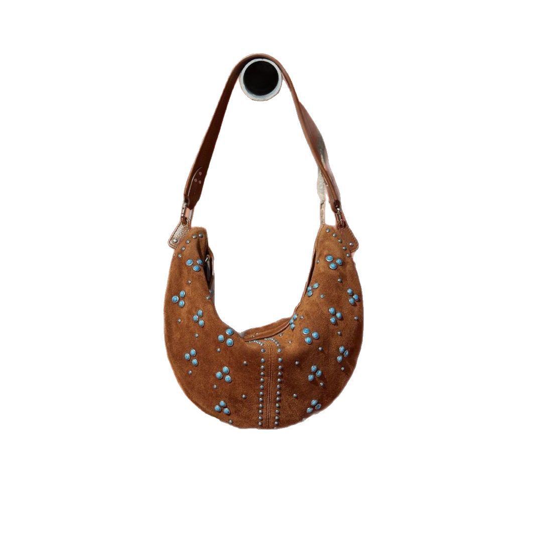 Niş Tasarım Kadın Çantası Retr - Half Moon Bag Suede incelemesi ve fiyatı