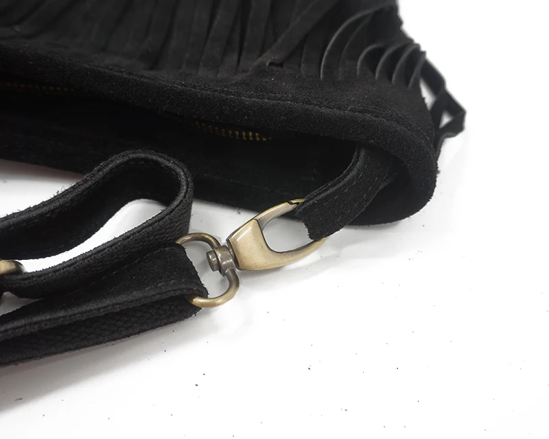Kadın Hakiki Deri Süet Saçaklı - Half Moon Bag Suede incelemesi ve fiyatı