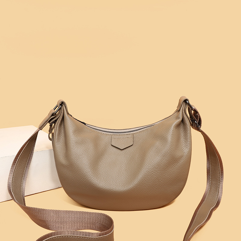 Yeni Kadın Çantaları 100% Haki - Half Moon Bag Suede incelemesi ve fiyatı