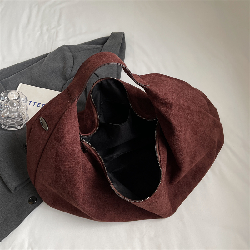 Kadınlar yarım ay çanta büyük  - Half Moon Bag Suede incelemesi ve fiyatı