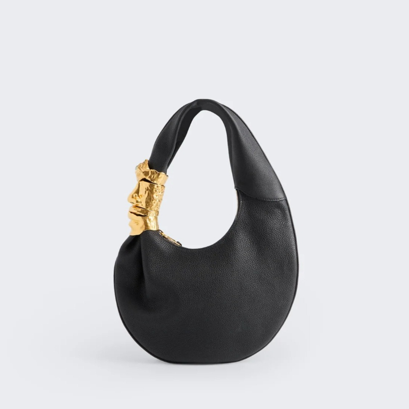 Tasarımcı Lüks Souffle Çanta K - Half Moon Bag Suede incelemesi ve fiyatı